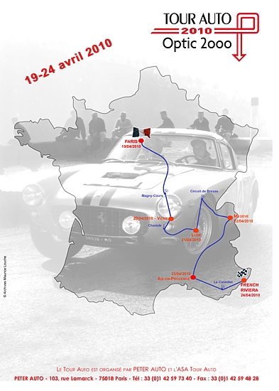 Route of Tour Auto 2010 / © Peter-Auto